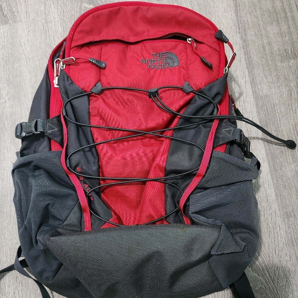 North Face Borealis Hiking Backpack 28L Ripstop Rage Red